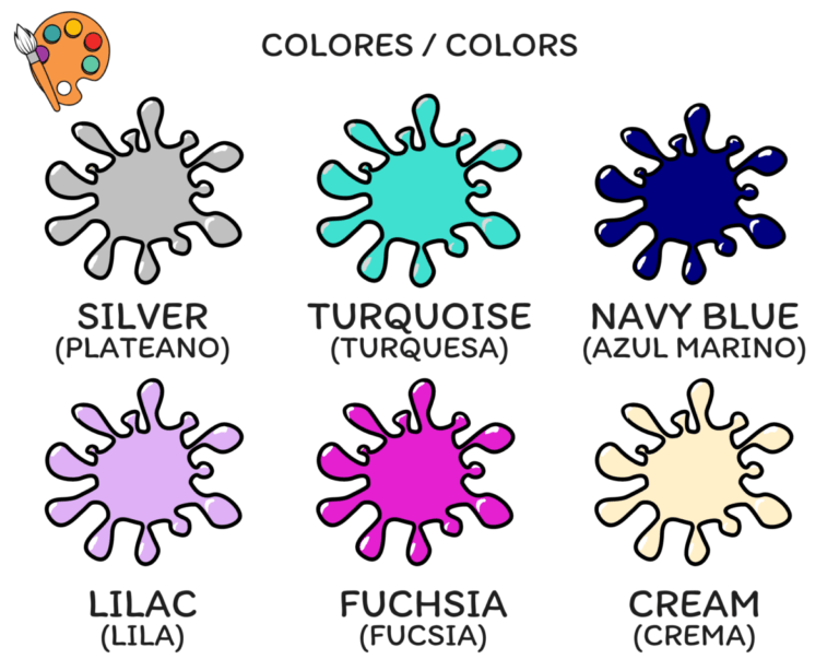 24 colores en inglés con ejercicios descargables