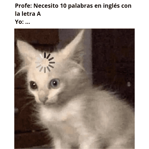 Palabras en inglés con A