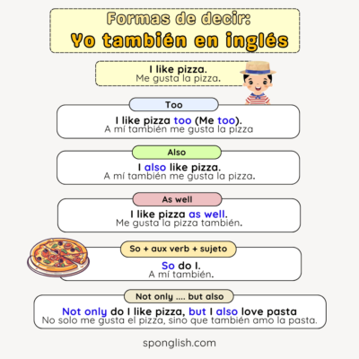 cómo decir yo también en inglés