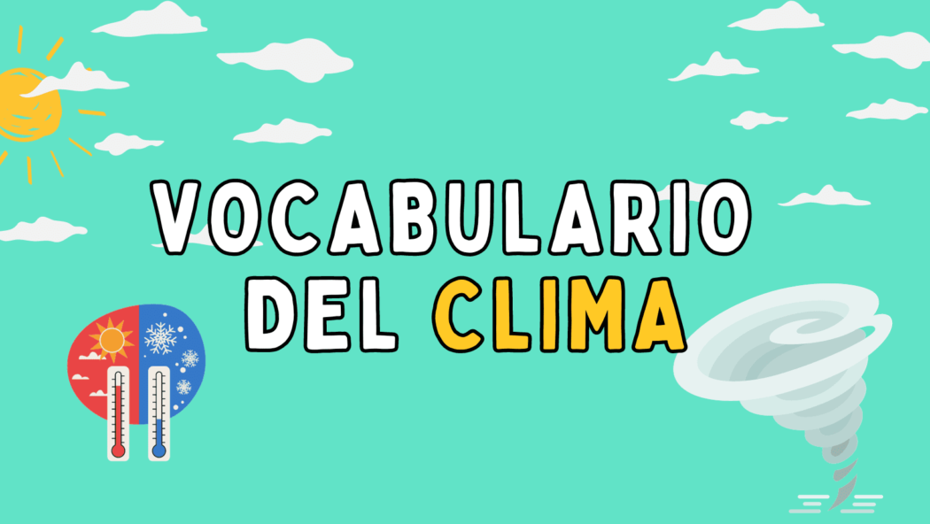 vocabulario del clima en inglés