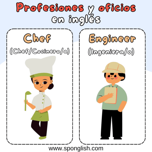 profesiones y oficios en inglés
