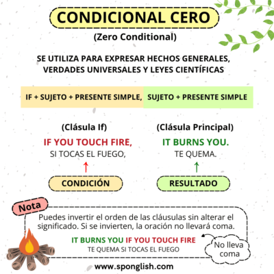 zero conditional - condicional cero