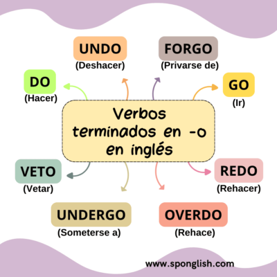 verbos terminados en O en inglés