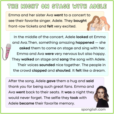 cuentos cortos en pasado simple en inglés