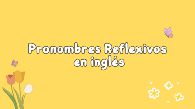 pronombres reflexivos en inglés