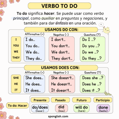 verbo to do y does en inglés