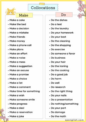 collocations make do