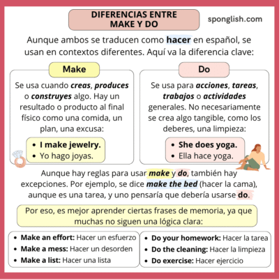 diferencias entre do y make