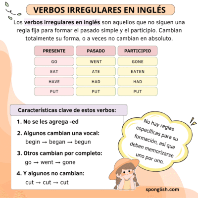 verbos irregulares en inglés