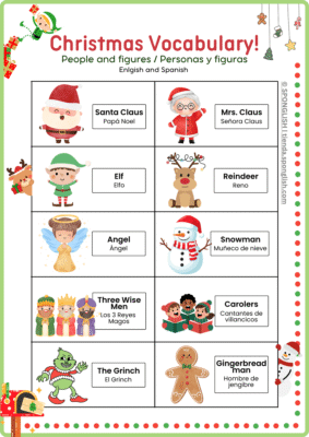 Christmas Vocabulary for kids