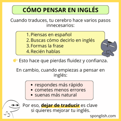 c&oacute;mo pensar en ingl&eacute;s